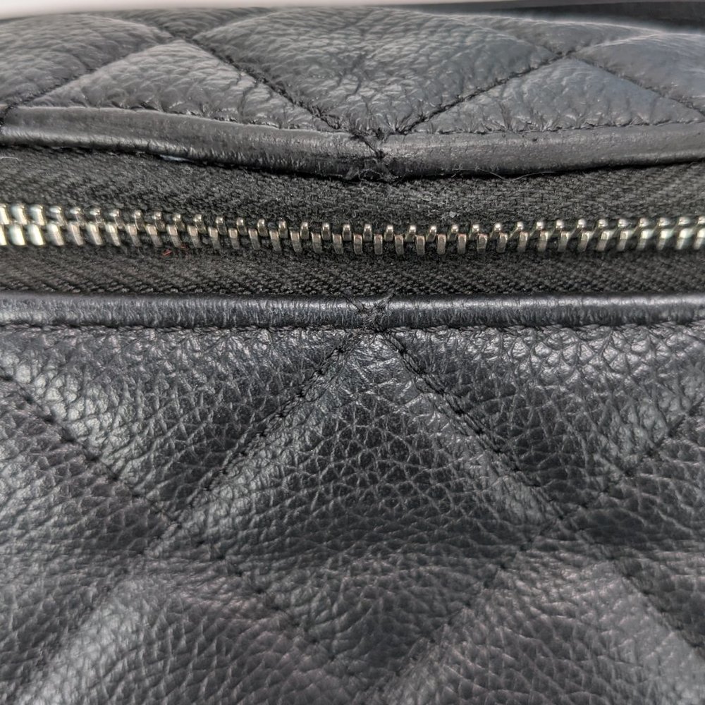 SOLD Chanel Black Leather Uniform Bum Belt Crossbody Bag - Picture 6 of 8